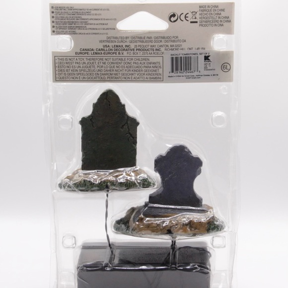 Lemax Spooky Town Halloween Backlit Tombstones Accessories Tested Works Retired - Picture 2 of 15